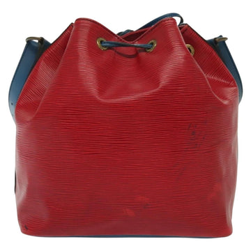 LOUIS VUITTON Epi Petit Noe Shoulder Bag Castilian Red Blue LV Auth 137359 - 0