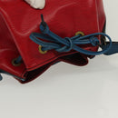 LOUIS VUITTON Epi Petit Noe Shoulder Bag Castilian Red Blue LV Auth 137359-6
