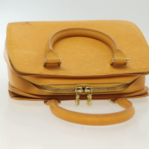 LOUIS VUITTON Epi Pont Neuf Hand Bag Yellow M52059 LV Auth 137364