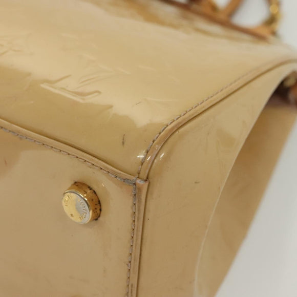 LOUIS VUITTON Vernis Blair MM Hand Bag 2way Rose Angelique M90068 LV Auth 137366