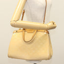 LOUIS VUITTON Vernis Blair MM Hand Bag 2way Rose Angelique M90068 LV Auth 137366-28