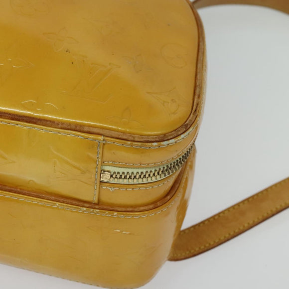 LOUIS VUITTON Monogram Vernis Marley Backpack Yellow M91040 LV Auth 137367