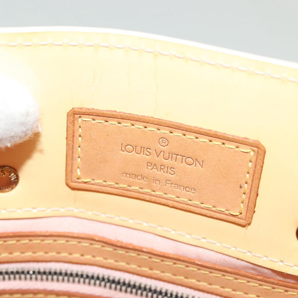 LOUIS VUITTON Monogram Vernis Reade PM Bag Marshmallow Pink M91306 Auth 137370