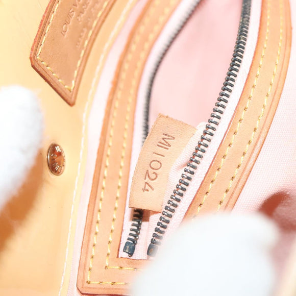 LOUIS VUITTON Monogram Vernis Reade PM Bag Marshmallow Pink M91306 Auth 137370