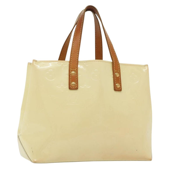 LOUIS VUITTON Monogram Vernis Reade PM Hand Bag Perle M91336 LV Auth 137371