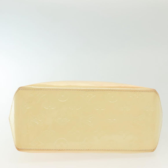 LOUIS VUITTON Monogram Vernis Reade PM Hand Bag Perle M91336 LV Auth 137371