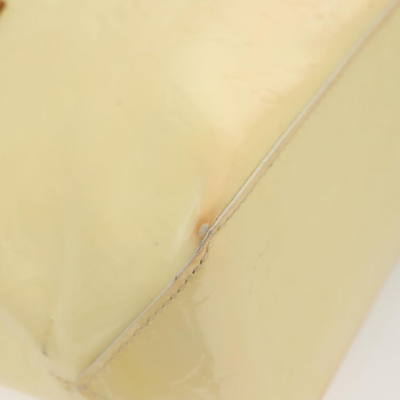 LOUIS VUITTON Monogram Vernis Reade PM Hand Bag Perle M91336 LV Auth 137371