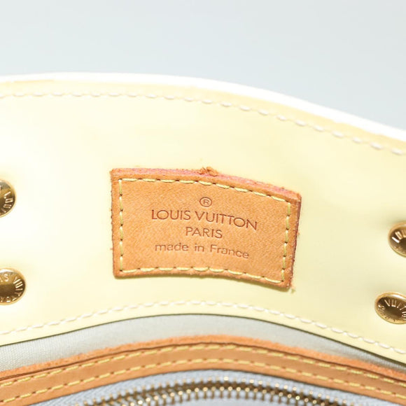 LOUIS VUITTON Monogram Vernis Reade PM Hand Bag Perle M91336 LV Auth 137371