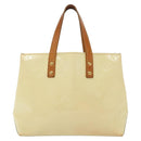 LOUIS VUITTON Monogram Vernis Reade PM Hand Bag Perle M91336 LV Auth 137371-13