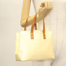 LOUIS VUITTON Monogram Vernis Reade PM Hand Bag Perle M91336 LV Auth 137371-22