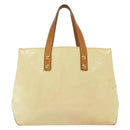 LOUIS VUITTON Monogram Vernis Reade PM Hand Bag Perle M91336 LV Auth 137371-2