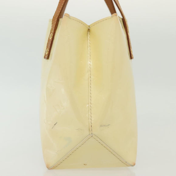 LOUIS VUITTON Monogram Vernis Reade PM Hand Bag Perle M91336 LV Auth 137371