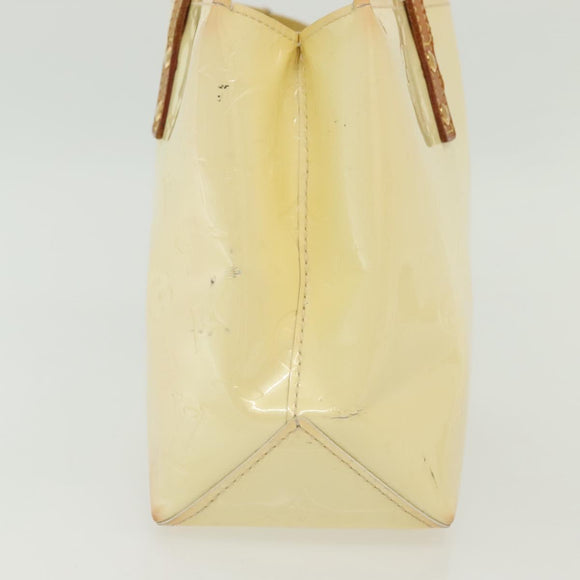 LOUIS VUITTON Monogram Vernis Reade PM Hand Bag Perle M91336 LV Auth 137371