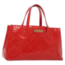 LOUIS VUITTON Vernis Wilshire Boulevard Hand Bag Rose Pop M93643 LV Auth 137373-1