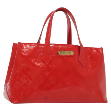 LOUIS VUITTON Vernis Wilshire Boulevard Hand Bag Rose Pop M93643 LV Auth 137373