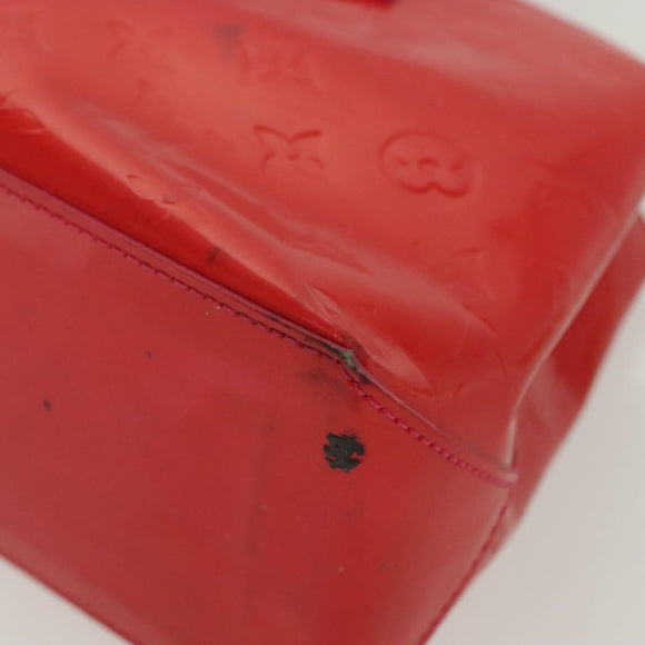 LOUIS VUITTON Vernis Wilshire Boulevard Hand Bag Rose Pop M93643 LV Auth 137373