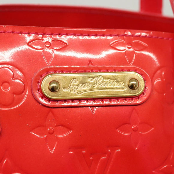 LOUIS VUITTON Vernis Wilshire Boulevard Hand Bag Rose Pop M93643 LV Auth 137373
