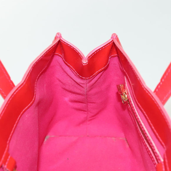 LOUIS VUITTON Vernis Wilshire Boulevard Hand Bag Rose Pop M93643 LV Auth 137373