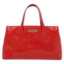 LOUIS VUITTON Vernis Wilshire Boulevard Hand Bag Rose Pop M93643 LV Auth 137373-2