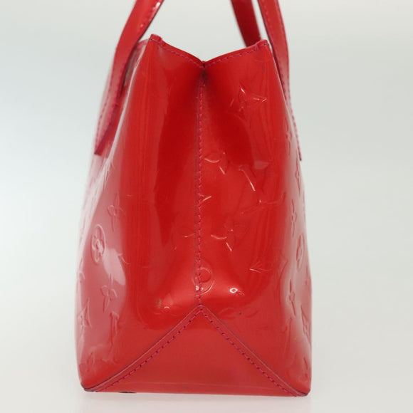 LOUIS VUITTON Vernis Wilshire Boulevard Hand Bag Rose Pop M93643 LV Auth 137373