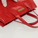 LOUIS VUITTON Vernis Wilshire Boulevard Hand Bag Rose Pop M93643 LV Auth 137373-6