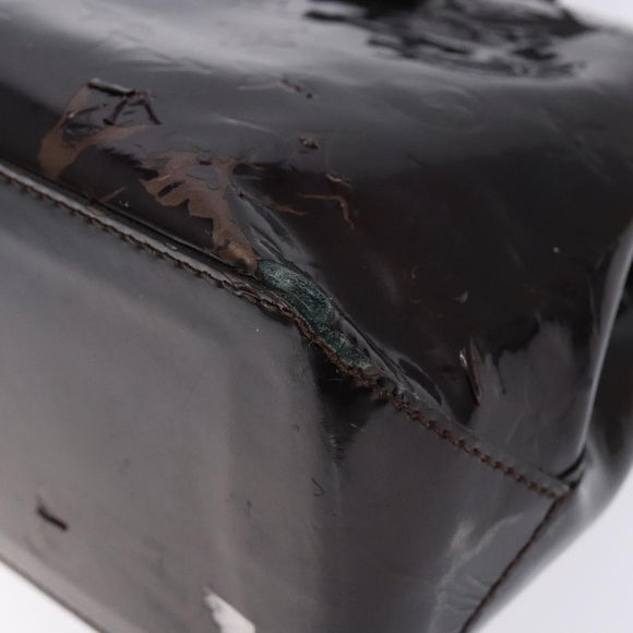 LOUIS VUITTON Monogram Vernis Wilshire PM Hand Bag Amarante M93641 Auth 137374