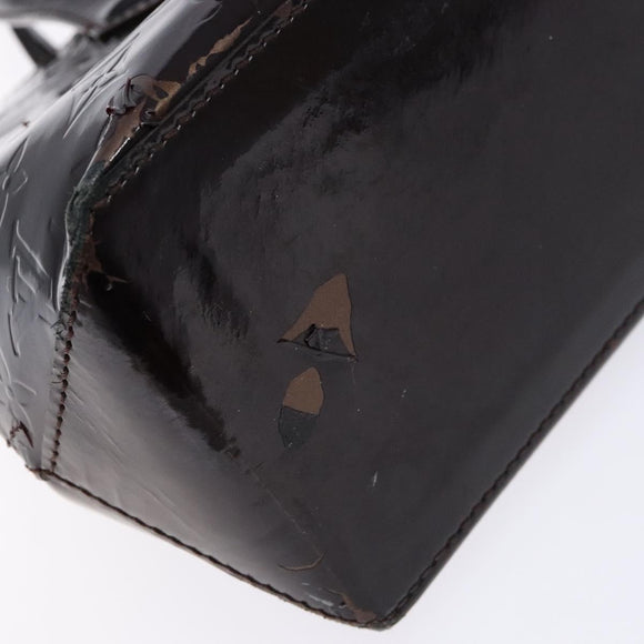 LOUIS VUITTON Monogram Vernis Wilshire PM Hand Bag Amarante M93641 Auth 137374