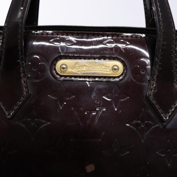 LOUIS VUITTON Monogram Vernis Wilshire PM Hand Bag Amarante M93641 Auth 137374