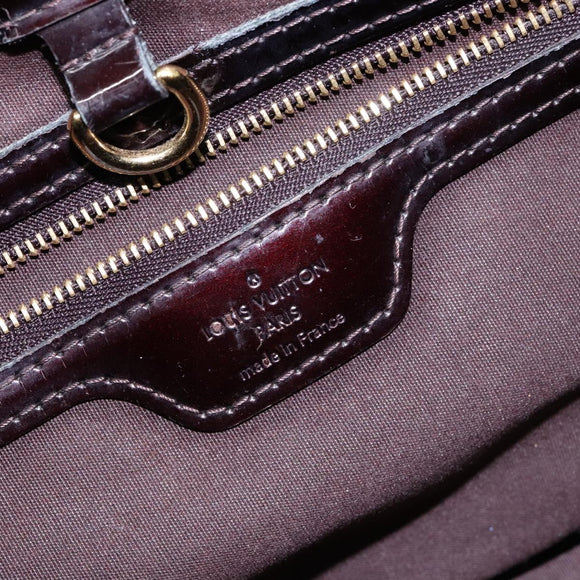 LOUIS VUITTON Monogram Vernis Wilshire PM Hand Bag Amarante M93641 Auth 137374