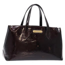 LOUIS VUITTON Monogram Vernis Wilshire PM Hand Bag Amarante M93641 Auth 137374-1