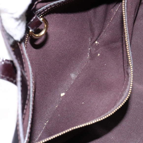 LOUIS VUITTON Monogram Vernis Wilshire PM Hand Bag Amarante M93641 Auth 137374