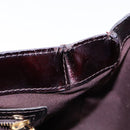 LOUIS VUITTON Monogram Vernis Wilshire PM Hand Bag Amarante M93641 Auth 137374-12