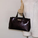 LOUIS VUITTON Monogram Vernis Wilshire PM Hand Bag Amarante M93641 Auth 137374-24