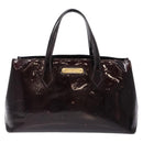 LOUIS VUITTON Monogram Vernis Wilshire PM Hand Bag Amarante M93641 Auth 137374-13