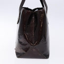 LOUIS VUITTON Monogram Vernis Wilshire PM Hand Bag Amarante M93641 Auth 137374-3