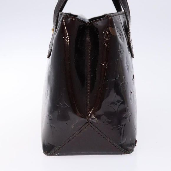 LOUIS VUITTON Monogram Vernis Wilshire PM Hand Bag Amarante M93641 Auth 137374