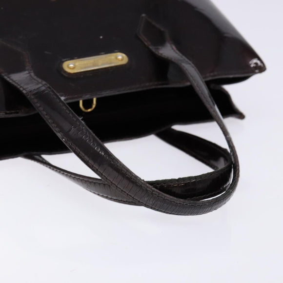 LOUIS VUITTON Monogram Vernis Wilshire PM Hand Bag Amarante M93641 Auth 137374