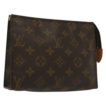 LOUIS VUITTON Monogram Poche Toilette 19 Pouch M47544 LV Auth 137378