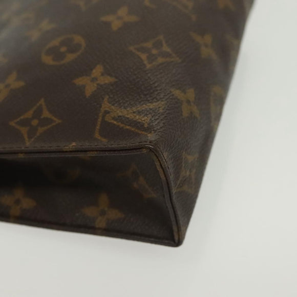 LOUIS VUITTON Monogram Poche Toilette 19 Pouch M47544 LV Auth 137378
