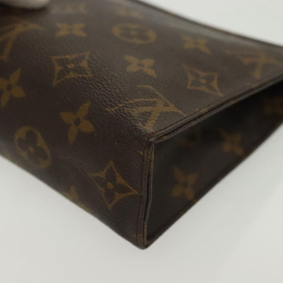 LOUIS VUITTON Monogram Poche Toilette 19 Pouch M47544 LV Auth 137378