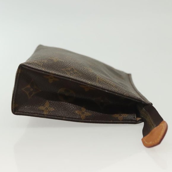 LOUIS VUITTON Monogram Poche Toilette 19 Pouch M47544 LV Auth 137378