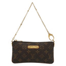 LOUIS VUITTON Monogram Chain Pochette Mila MM Accessory Pouch M60094 Auth 137382-13
