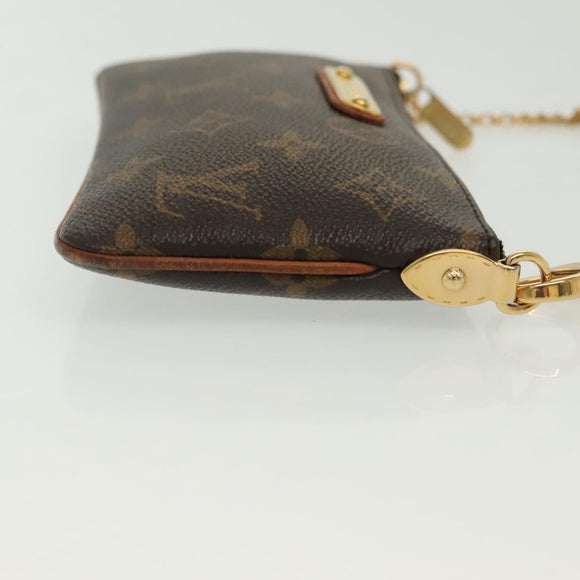 LOUIS VUITTON Monogram Chain Pochette Mila MM Accessory Pouch M60094 Auth 137382