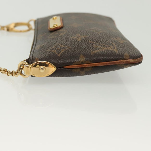 LOUIS VUITTON Monogram Chain Pochette Mila MM Accessory Pouch M60094 Auth 137382
