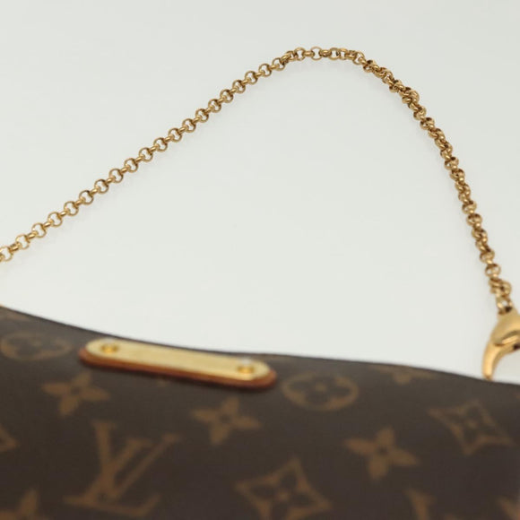 LOUIS VUITTON Monogram Chain Pochette Mila MM Accessory Pouch M60094 Auth 137382