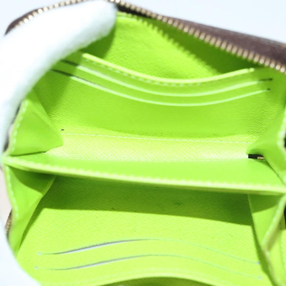 LOUIS VUITTON Monogram Graffiti Zippy Coin Purse Green M93709 LV Auth 137387