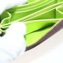 LOUIS VUITTON Monogram Graffiti Zippy Coin Purse Green M93709 LV Auth 137387-11