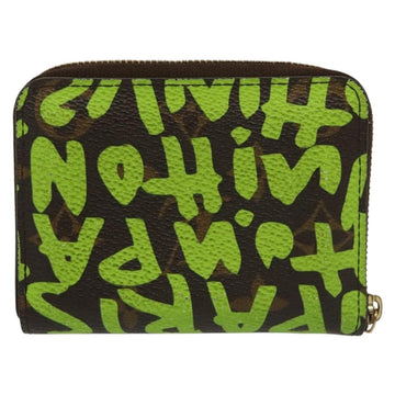 LOUIS VUITTON Monogram Graffiti Zippy Coin Purse Green M93709 LV Auth 137387 - 0
