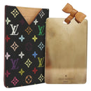 LOUIS VUITTON Multicolor Etui Miroir Hand Mirror Black M92651 LV Auth 137389-1