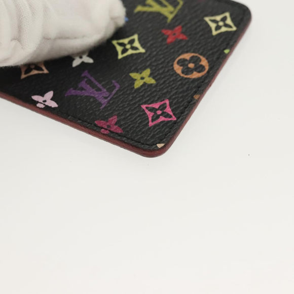 LOUIS VUITTON Multicolor Etui Miroir Hand Mirror Black M92651 LV Auth 137389